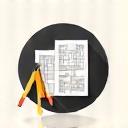 Icon representing kitchen design planning process